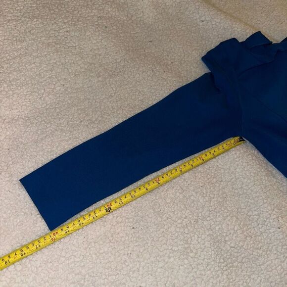 J. Crew Womens Long Sleeve Zipper Back Blue Knit Dress Size Small - Picture 12 of 13